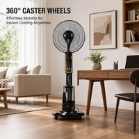 Ventilateur brumisateur électrique 220 V 2026, le plus vendu, pour la maison, avec minuterie, ventilateur de refroidissement à eau sur pied avec télécommande