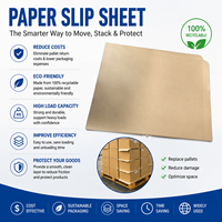 Feuilles antidérapantes robustes pour une stabilité accrue du chargement, économiques, double face, à 4 entrées, en papier kraft, pour palettes de chariots élévateurs