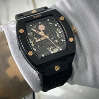 Montre mécanique automatique chronographe de luxe pour homme, boîtier en céramique 44 mm, haute qualité, personnalisable, très vendue