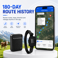 GPS/GSM de 10000mAh, Resistente al Agua, Super Larga Duración de Batería, Alerta de Zona Segura con Geo-cerca, 180 Días de Historial de Rutas, Reproducción, Multibanda Global