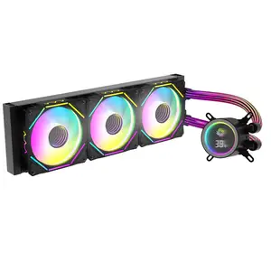 CORELIQUID K360 V2 AIO CPU Liquid Cooler-Bomba LCD con ventilador de 60mm 3x120mm Ventiladores ARGB Tubo a prueba de evaporación