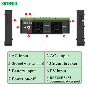 <span class=keywords><strong>Onduleur</strong></span> à onde sinusoïdale pure SUYEEGO, <span class=keywords><strong>onduleur</strong></span> de contrôle de puissance pour moteur CC, 2200 VA 1800 W, hors réseau, avec écran LCD, <span class=keywords><strong>onduleur</strong></span> solaire - Product Image 4