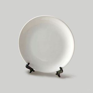 Nouvelle plaque céramique thermique vierge de 6 pouces, acceptant la personnalisation du motif, avec support, pour sublimation, ustensiles de cuisine - Product Image 1