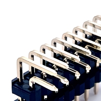 Connecteur mâle Soulin en laiton, pas de 2,54 mm, double rangée 2*8, type vertical SMD, hauteur 2,0H pour cartes PCB