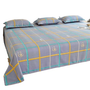 Drap de <span class=keywords><strong>lit</strong></span> personnalisé 1pc grande taille 230*300 drap de dessus en polyester imprimé été vente en gros Super King linge de maison drap plat pour <span class=keywords><strong>lit</strong></span> - Product Image 1