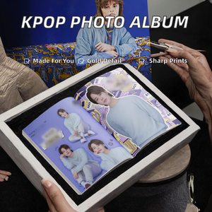 Álbum de Fotos KPOP de Bangtan Boys, Photobook FESTA, Papel Recubierto con Estampado Dorado - Colección JUNGKOOK V <span class=keywords><strong>JIMIN</strong></span> JIN <span class=keywords><strong>SUGA</strong></span>, Manualidades de Papel para Fans - Product Image 2