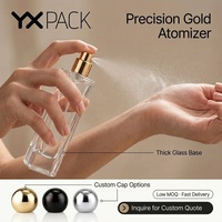 Vente en gros de flacons de parfum en verre de luxe vides, design de créateur, 30 ml, fond épais avec bouchon à bille et vaporisateur