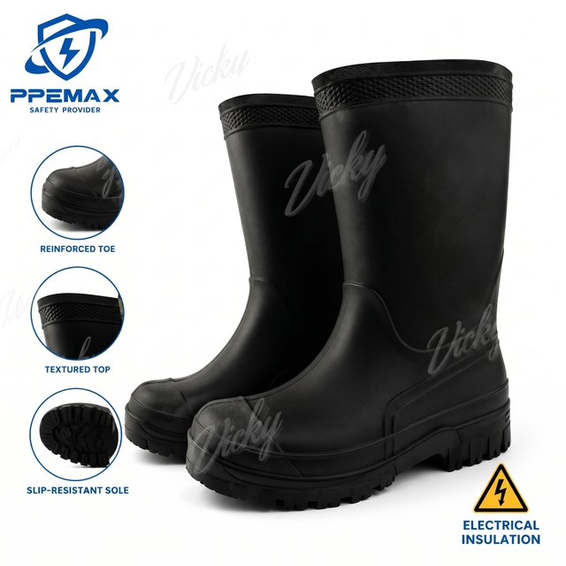 High Voltage Resistant Electrical Rubber Safety Insulating Boots, Designed for Industrial Electricians