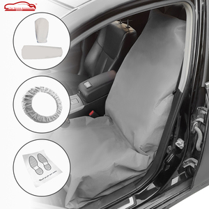 Housses de siège de voiture en <span class=keywords><strong>plastique</strong></span> transparent, <span class=keywords><strong>housse</strong></span> en <span class=keywords><strong>plastique</strong></span> pour sièges, lavage de voiture - Product Image 5
