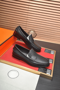 Mocasines de cuero negro para hombre, zapatos casuales de vestir para negocios y uso diario, hermessing - Product Image 5