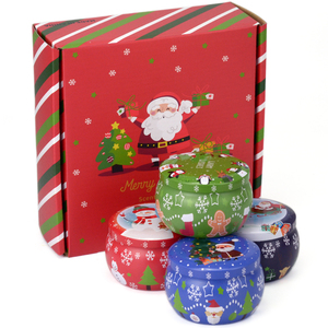 Di lusso Private Label di natale fragranza olio di soia candele profumate di cera - Product Image 3