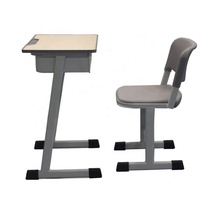 Bureau moderne en MDF et métal écologique avec 1 tiroir, ensemble de meubles scolaires verts, garantie incluse