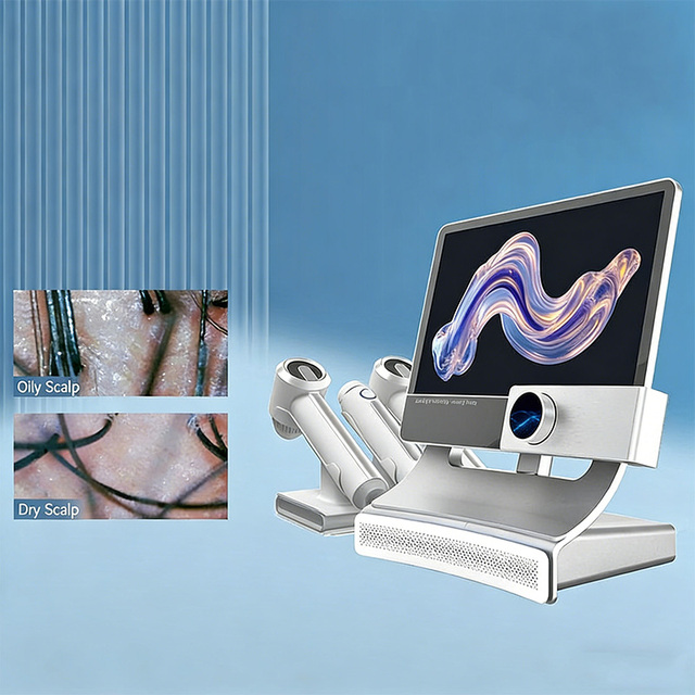 200X HD Hair Follicles Scalp Detector Scanner AI Hair Analyzer Scalp Hair Analysis Machine Professional Skin Scalp Analyzer