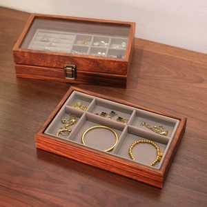 High-End Logo personalizzato MDF Storage più stili Display decorativo per orecchini collana anello per organizzazione di gioielli - Product Image 3