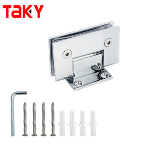 SSS 304 Salle De Douche Plaque Courte Charnières De Porte Double <span class=keywords><strong>Action</strong></span> Charnière De Douche Pleine Taille Mur À Charnière De Porte En Verre - Product Image 6