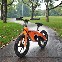 Vélo électrique pour enfants Alibaba Safe 16 pouces en alliage de magnésium, conception brevetée, frein à disque, certifié CE/RoHS, 3 vitesses, 23 km/h max