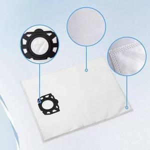 Bolsa para polvo de aspiradora de 42,3 cm x 50,6 cm, compatible con Karcher WD4 WD5 MV4 MV5 MV6, material de fibra para uso doméstico - Product Image 2