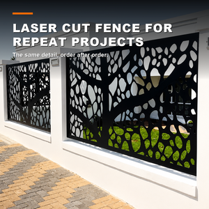 Écrans de clôture décoratifs découpés au laser, enceintes périmétriques commerciales pour les entrepreneurs en construction et les équipes d'ingénierie - Product Image 3