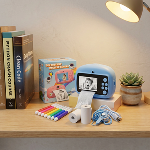 Cámara Digital Instantánea para Niños JR MS INDUSTRIES, Impresora de Fotos, Video HD 1080P, Pantalla de 2.4 Pulgadas, Lente Dual, USB, Cámara de Juguete Alcalina - Product Image 3
