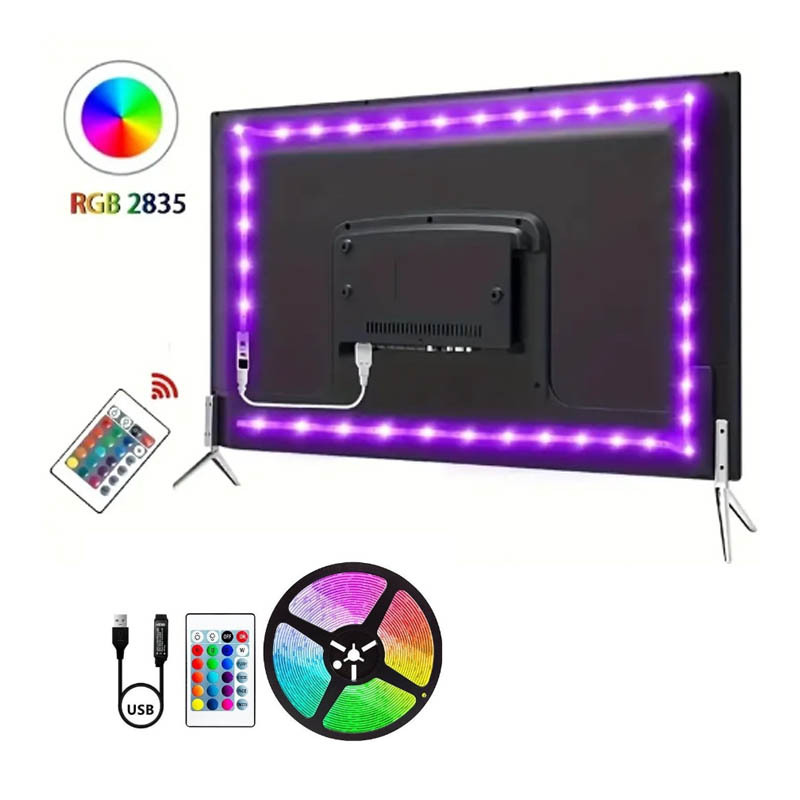 Wholesale New Arrival 2835 Rgb Color Changing Dimmable 5V Flexible Waterproof Remote Control Led Strip Light Kit