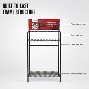 <span class=keywords><strong>SOGOOD</strong></span> Wholesale Factory 4s Car Accessories Shop Metal Stand Blade Windshield Wiper Display Rack for Hanging - Product Image 1