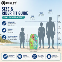 Bodyboard de surf imprimé en mousse EPS, léger, pour les sports nautiques, le surf, la plage, le bord de mer, les activités aquatiques en plein air, pour tous les âges