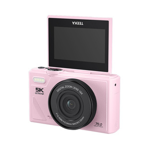 กล้องดิจิตอล Teka 5K Ultra HD 75.0 ล้านพิกเซล เลนส์ซูม 18 เท่า สำหรับนักเรียน ถ่ายเซลฟี่ และใช้สำหรับการเดินทาง - Product Image 1