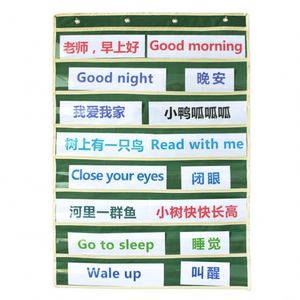 New Design Hot Selling Green Color Pocket Charts for Classroom Education - Product Image 2