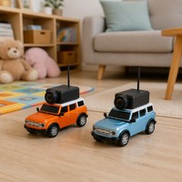 Voiture RC de qualité hobby avec caméra, mini voiture RC 1:64, voiture télécommandée 2,4 GHz, caméra WiFi HD, 2 couleurs, cadeau pour garçons et enfants