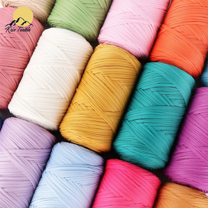 Sợi len dệt tay tự làm để làm thảm trải sàn, chăn, đồ thủ công - Dải vải cuộn lớn siêu dày, nguyên liệu đan móc may vá - Product Image 1