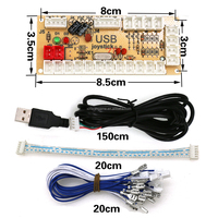 Sıfır gecikme Arcade USB kodlayıcı PC LED Joystick Arcade Rocker 5pin devre DIY için konsol düğmesi kontrol paneli
