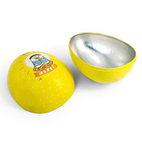 Boîte en métal JYB multifonctionnelle personnalisée en forme d'œuf de canard de dessin animé, emballage cadeau, boîte en métal pour chocolat, bonbons, nourriture, boîte en métal pour enfants
