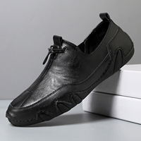Mocassins décontractés tendance pour hommes grande taille en cuir véritable respirant à enfiler coupe basse, modèle Octopus, pour le commerce transfrontalier