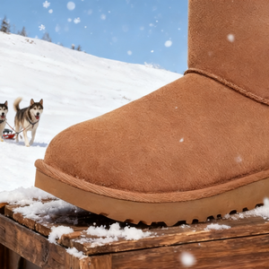 Bottes d'hiver chaudes et légères pour femmes, avec fourrure, semelle en caoutchouc, boîte d'origine, style UGGS, avec double nœud, pour la cheville et le bas du pied - Product Image 5