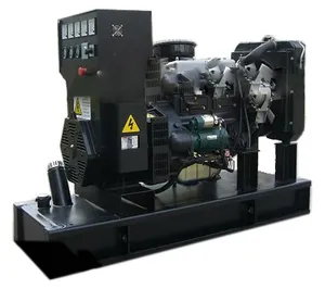 Generator diesel elektrik tipe terbuka ISZU 20KW 25KW 30KW daya 3 fase dengan mesin merek Jepang