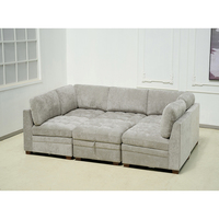 Tissu rembourré 6 pièces Thomasville Design canapé modulaire ensemble de canapés sectionnels combinaison libre moderne