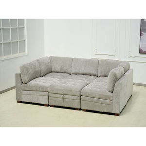 असलबवाला कपड़े 6 टुकड़े थोमास्विले डिजाइन मॉड्यूलर सोफा सेक्शनल सोफे आधुनिक मुक्त संयोजन - Product Image 2