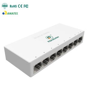 Commutateur Ethernet ANATEL 8 ports 1,6 Gbps, capacité de commutation 10/100 Mbps, avec 1 000 adresses MAC, non géré, boîtier en plastique de bureau - Product Image 4