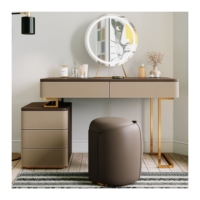 Offre Spéciale tables de maquillage de luxe armoire moderne pour chambre à coucher commode de maquillage coiffeuse ensemble table de maquillage nordique design avec miroir