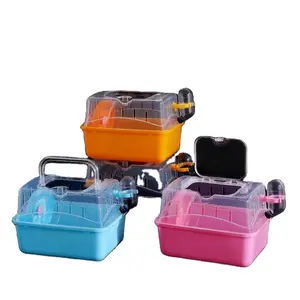 Small Pet House Portable Hamster Cage Plastic Luxury Pet Cages