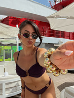 Ensemble bikini deux pièces uni avec anneau frontal, Nouveauté 2026, Maillot de bain sexy et tendance UE US