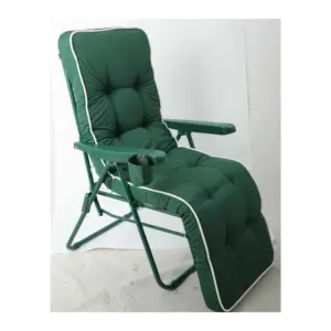 كرسي هزاز طويل متعدد المواضع للراحة في الهواء الطلق والداخلي كرسي استرخاء مع وسادة كرسي استرخاء مع وسادة