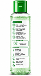 Gel d'aloe vera biologique premium, formule hydratante légère pour le soin du visage, du corps et des cheveux, adapté à la routine de beauté quotidienne - Product Image 6