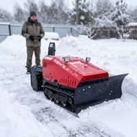 Souffleuse à neige intelligente télécommandée certifiée CE, à chenilles, pour régions hivernales et fortes températures, vente directe usine