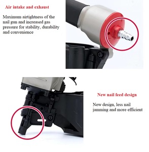 Cloueuse pneumatique de qualité supérieure, capacité 100 clous, type agrafe, personnalisable, pour palettes et toitures, avec support OEM - Product Image 6