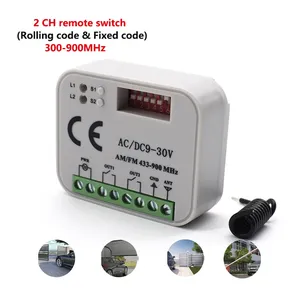 <strong>Universal</strong> RX Multi Frequency 300-868MHz Garage Door <strong>Remote</strong> Control Receiver For 433MHz 868MHz Gate Control Receiver <strong>Controller</strong> - Product Image 2
