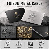 Tarjetas de Presentación Metálicas Personalizadas, Mecanizadas por CNC, 0.8mm de Grosor, Acabado de Aluminio Cepillado, Tarjetas de Certificado en Blanco de Acero Inoxidable, Tarjetas para Eventos