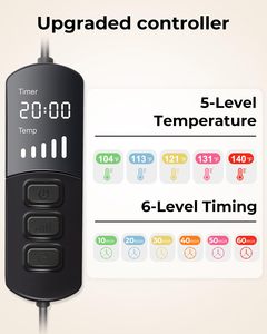 Maschera Oculare Riscaldata con Semi di Lino e Grafene FIR per MGD, Sindrome dell'Occhio Secco, Calalazione, Blefarite, Trattamento per Stye - Product Image 4