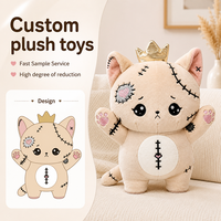 Juguete de Peluche Personalizado de Fábrica, Gatito de Peluche Hecho a Mano, Animales de Peluche, Gato de Peluche Suave Relleno de Algodón PP