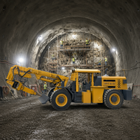 Máquina de Escalpeado Subterráneo XMPYT-66, 7100 mm de Altura, Brazo Hidráulico Completo, Eje de Frenado Húmedo, Motor de 66 KW para Operación en Túneles y Carreteras